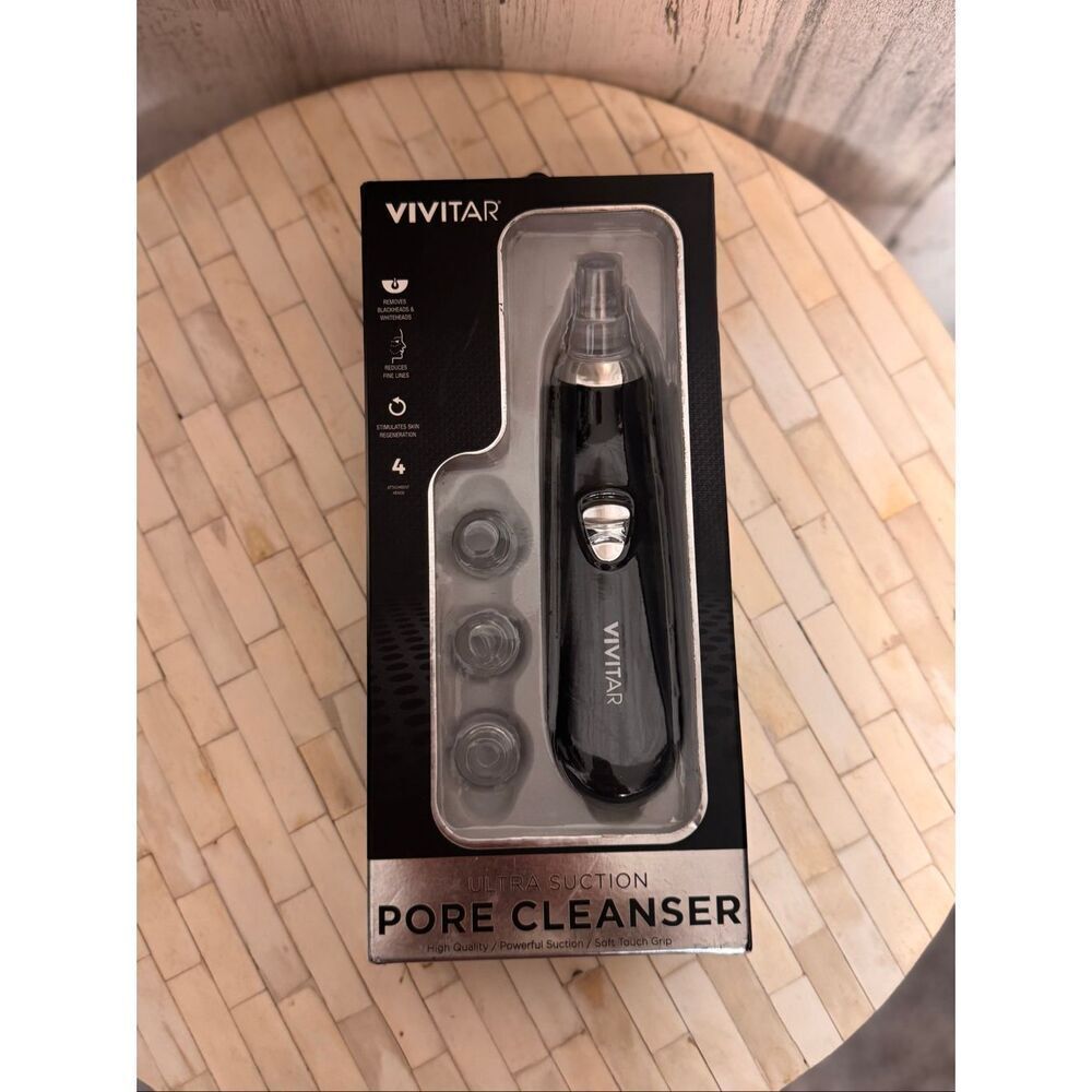 Vivitar Ultra Suction Pore Cleanser Blackhead Remover Vacuum Facial Tool New